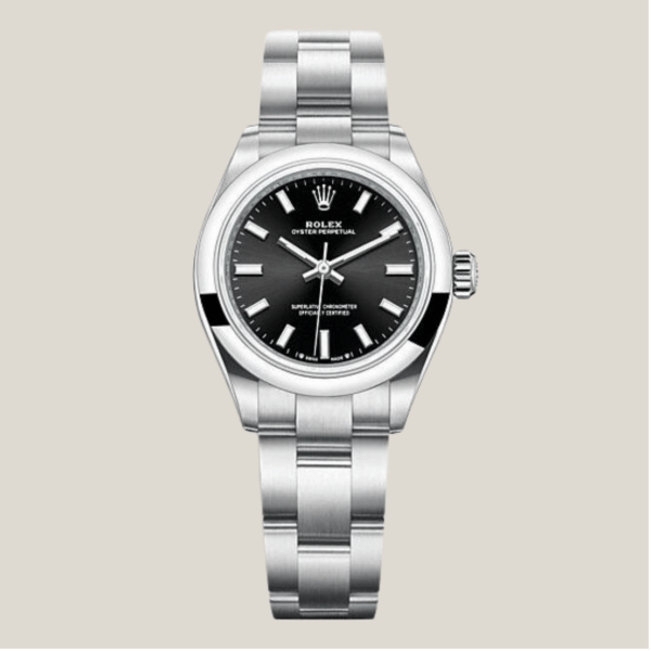 oyster perpetual noir 28mm