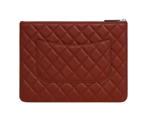 Pochette zippée classique Bordeaux – Image 2
