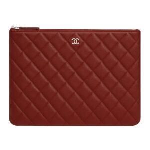 Pochette zippée classique Bordeaux