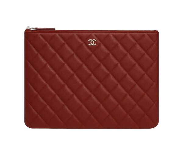 Pochette zippée classique Bordeaux