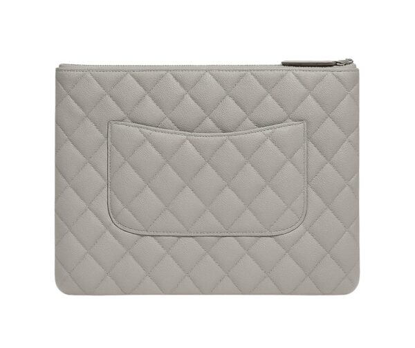 Pochette zippée classique Gris – Image 2
