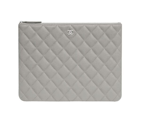 Pochette zippée classique Gris