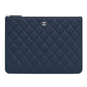 Pochette zippée classique Bleu